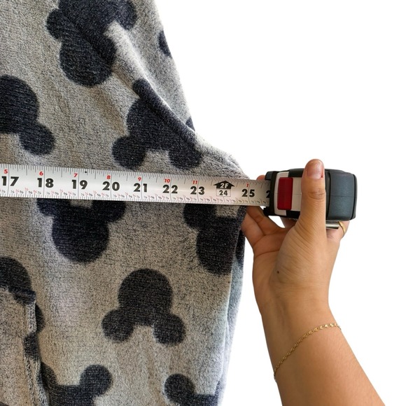 Mickey Mouse‎ Fleece Blue Lounger  Hoodie Gown Sleepwear Pajama Size XL #C - Picture 6 of 9